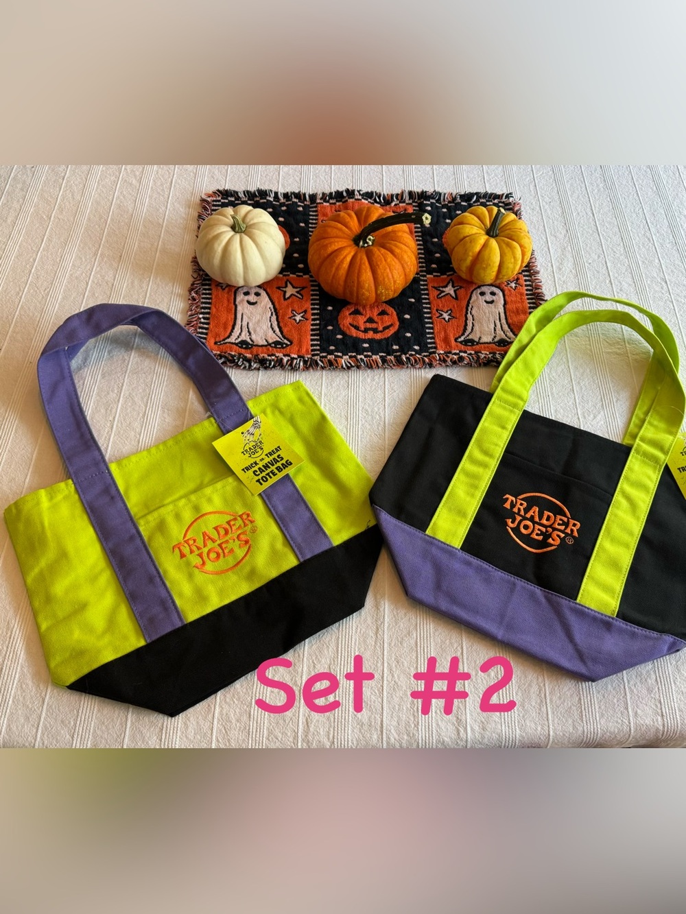 💀Trader Joe’s Mini Tote Bags - Set #2